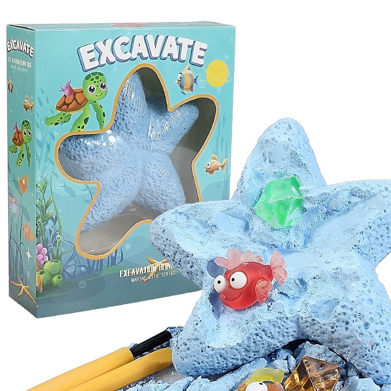 Science Toys - Zeester Zeeleven Edelsteen Graven Kit Archeologische