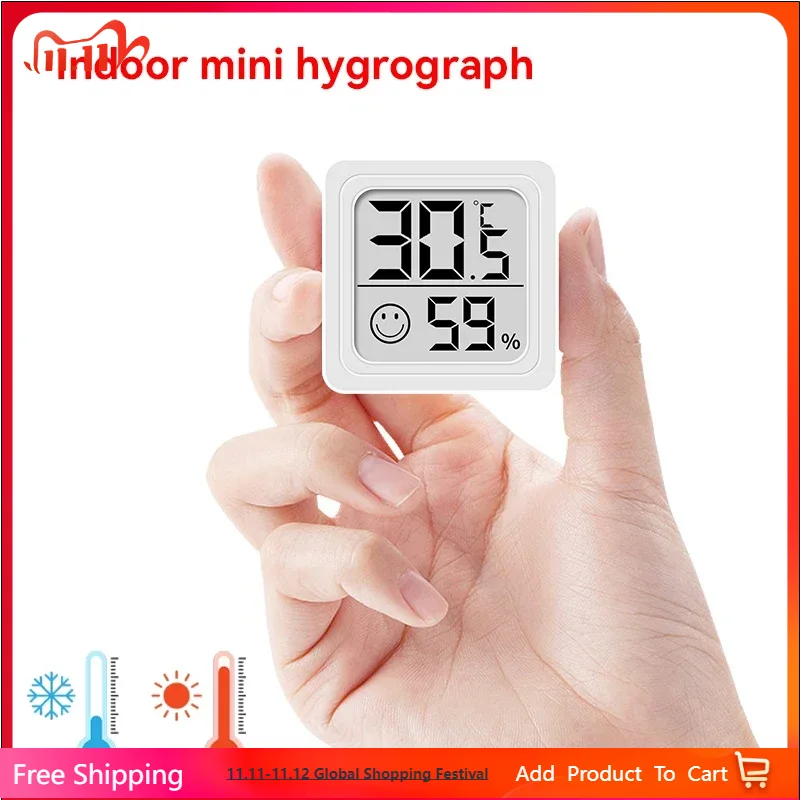 Weather Station Indoor - 2025 Nieuwe Mini LCD Digitale Thermometer