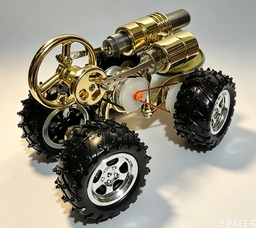 Science Toys - Miniatuurmodel van een externe verbrandingsmotor, stoomaangedreven