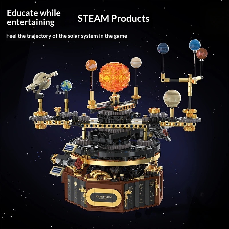 Solar System Orrery - Tuomu T2004 Elektrisch Zonnesysteem Bouwstenen STEM