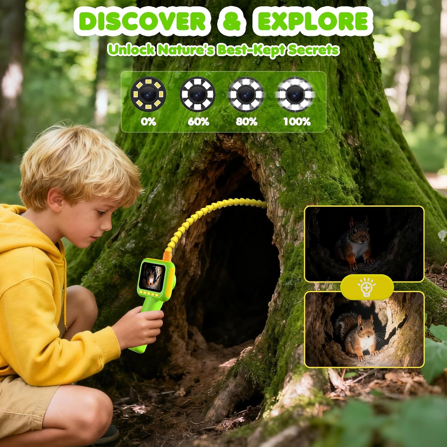 Science Toys - Endoscoop voor kinderen, borescoop slangencamera speelgoed
