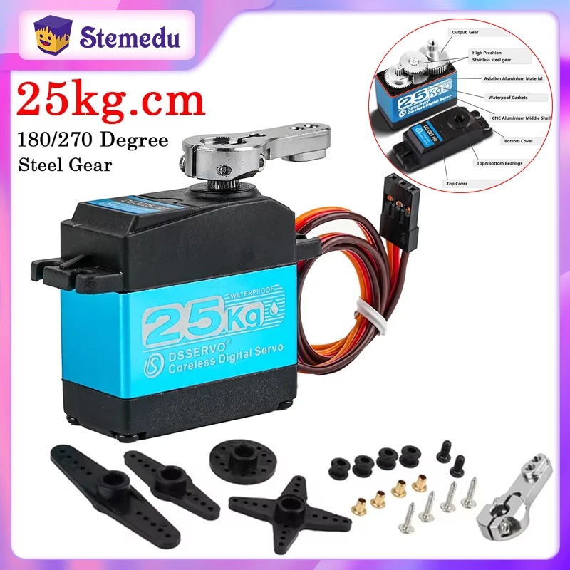 Robot Arm Motor - DS3225 Pro 25kg Coreless Digitale Servo