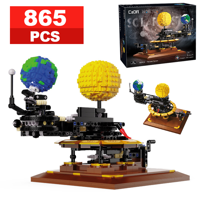 Solar System Orrery - 865 Stuks Moc Stad Zonnestelsel Aarde