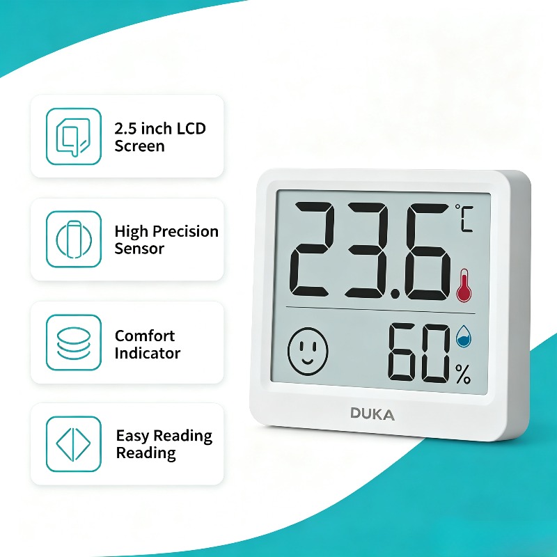 DUKA Atuman 2,5 inch LCD elekt - Weather Station Indoor recensie en prijs