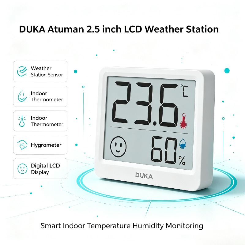 DUKA Atuman 2,5 inch LCD elekt - Weather Station Indoor recensie en prijs