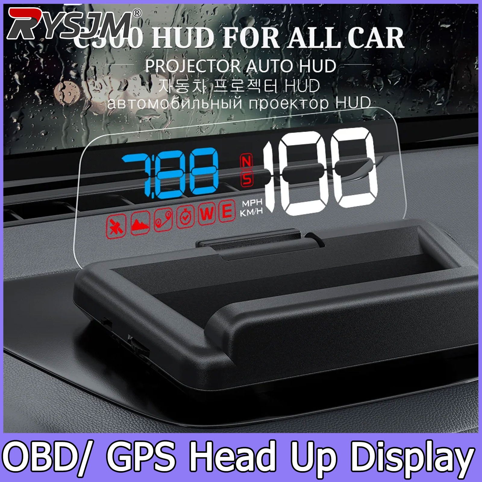 C500/T900, OBD/GPS HUD Auto He - Anemometer Wind Speed recensie en prijs