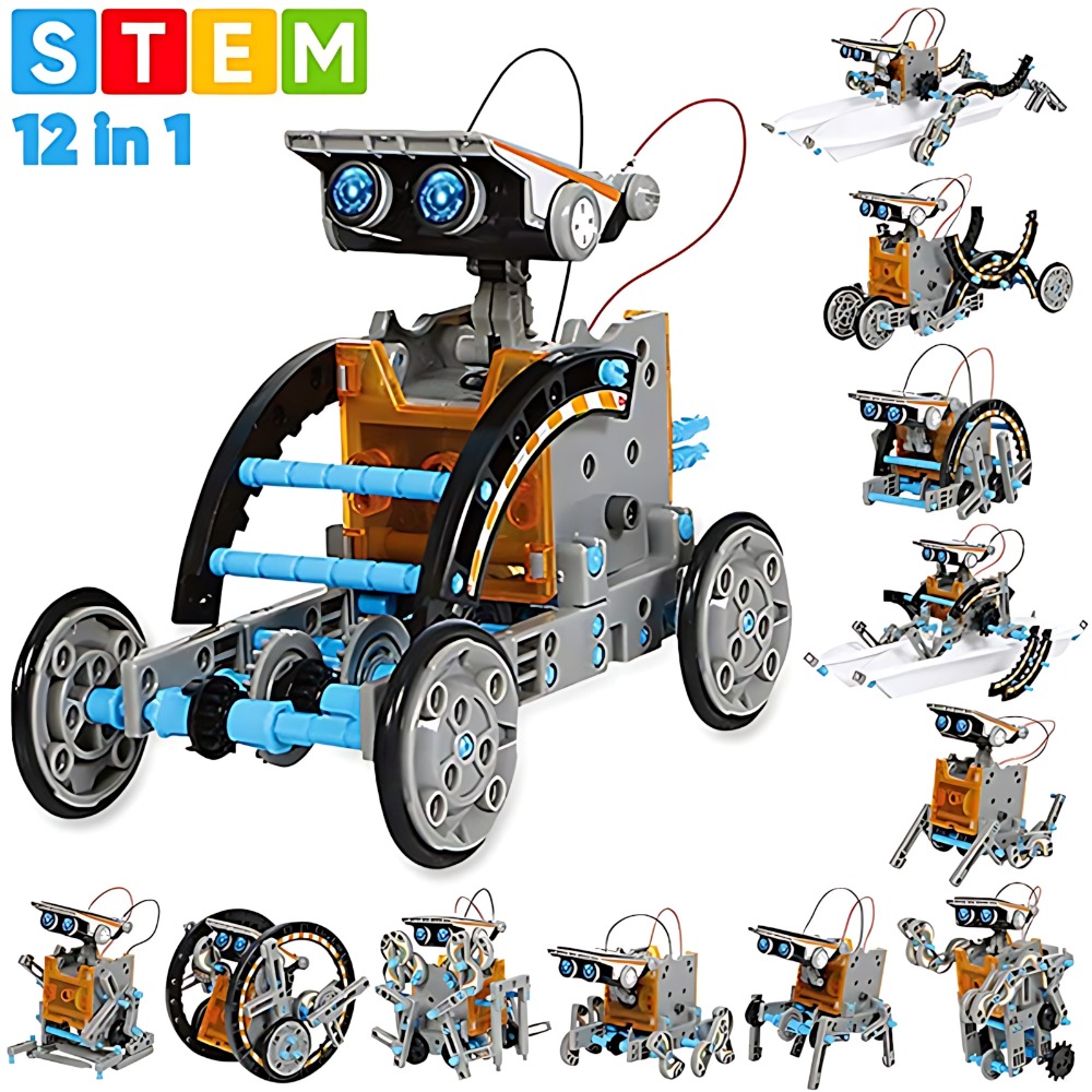 Zonne-robot bouwstenen 12 in 1 - Science Robotics recensie en prijs