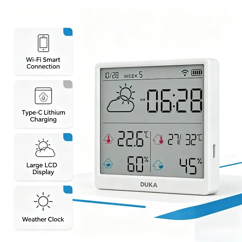 DUKA TH3 Wifi Slimme Temperatu - Weather Station Indoor recensie en prijs