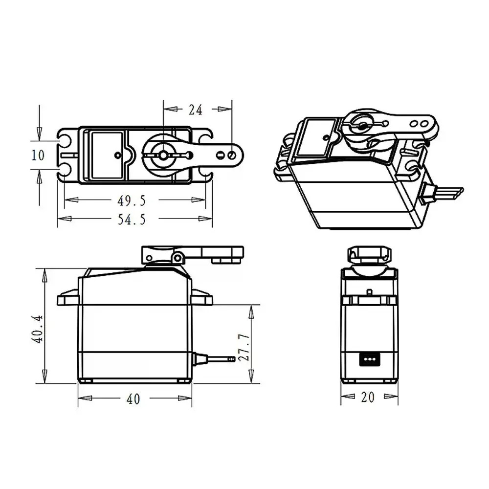 DS3225 Pro 25kg Coreless Digit - Robot Arm Motor recensie en prijs